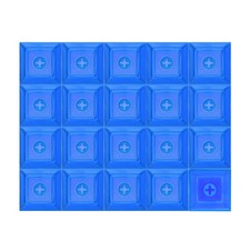 20 Pcs PBT Keycap Set DSA Mechanical Numeric Keypads, Translucent Blue picture