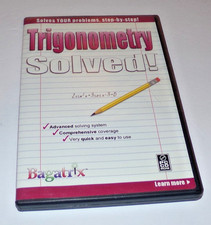 Trigonometry Solved Bagatrix PC Cd-rom Math Software Windows 2000/XP/2003 NEW picture
