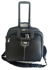 APC Rolling Laptop Storage Bag w/ Retractable Handle and 4 Zipper Compartments picture