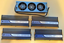 Corsair Dominator 4GB (4x1GB) DDR2 1066 PC2-8500 CM2X1024-8500C5D + Airflow Fan picture