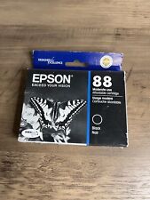 Genuine Epson Stylus 88 Black Ink Cartridge T088120 BRAND NEW SEALED 2 PACK LOT picture