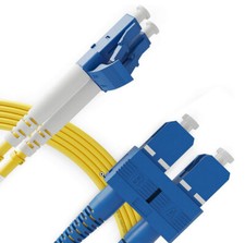 5-Qty 10M32.80' Single Mode Fiber Patch Cable LC/SC Corning Glass Duplex #106 picture