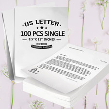 100 Sheets Thermal Printer Paper 8.5 X 11 Inch US Letter Size Thermal Paper picture