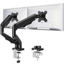 MOUNTUP Dual Monitor Stand Desk Mount 32 inch 4.4-19.8 lbs Height Adjustable picture