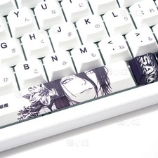 Chainsaw Man Reze PBT Keycaps 123 Keys Cherry Profile Dye-Sub Anime Gaming picture