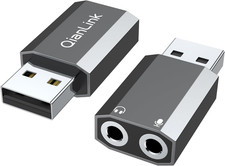 USB to 3.5Mm Audio Adapter (2-Pack),External Stereo Sound Card with Dual TRS ... picture