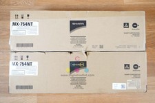 2 Genuine Sharp MX-M654N/MX-M7570 Black Toner Cartridges MX-754NT picture