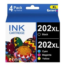 202XL Ink Replacement for Epson 202XL XP-5100 WF-2860 Printers (4 Pack) picture