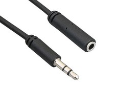 6ft Ultra Slim 3.5mm Male to Female Stereo Audio Extension Cable, Black picture