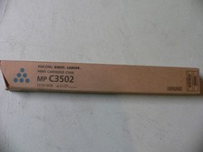 Genuine Ricoh MPC3502 Cyan 18000 Page Yield Toner Cartridge-841650 picture