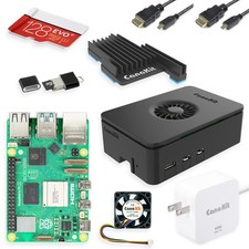 CanaKit Raspberry Pi 5 Starter Kit PRO - Turbine Black 128GB Edition 8GB RAM picture