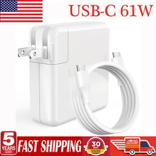 61W Type C USB C AC Adapter Charger for MacBook Pro 13