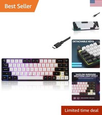 Plug and Play 68-Key Compact Mechanical Keyboard with RGB & Ergonomic Features picture