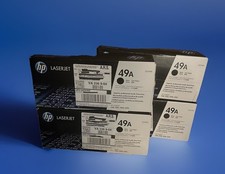 Lot of ( 4 ) HP 49A  Black Toner Cartridge picture