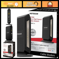 Ultra-High Speed DOCSIS 3.1 Cable Modem - Fast Internet, Renewed, Black picture