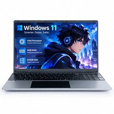 15.6in FHD Laptop Quad Core Processor Lightweight 1.65kg Home Business Notebook picture