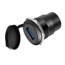 USB3.0 Female-To-Female Panel Mount Adapter - 5Gbps High-Speed Waterproof & Dust picture