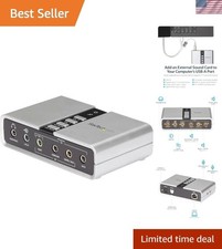 Upgrade Your Desktop Sound: 7.1 USB Sound Card with Plug and Play Convenience picture