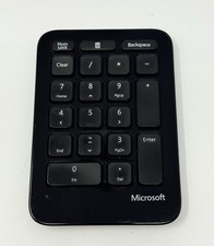Microsoft Wireless Numeric Keypad Number Pad Numpad Black PC Computer Keyboard picture