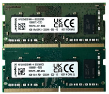 Kingston 8GB (2x4GB) DDR4 3200MHz 1Rx16 PC4-3200AA SO-DIMM Laptop HP32D4S2S1MR-4 picture