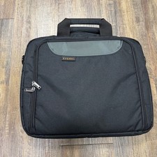 Everki Black Laptop Briefcase Professional Messenger Bag Orange Lining Padded picture