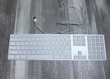 Apple A1243 Aluminum Wired USB Keyboard UNTESTED picture