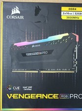 Corsair Vengeance RGB Pro 32GB (2x16GB) Memory RAM DDR4 3600MHz C18 - Black picture