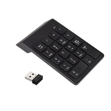 Compact Wireless 18-Key Numeric Keypad W/2.4G USB Receiver 33ft Working Range picture