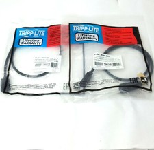 LOT of 2 TRIPP LITE P004-003 Premium Power Extention Cord 3 Foot 18 AWG 100-250V picture