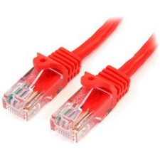 StarTech 10ft Cat5e Snagless Ethernet Cable, 5Gbps, Red (45PATCH10RD) picture
