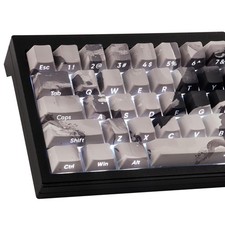 135 PCS PBT Side Printed Keycaps Shine Through Gray White Inked Bird Custom picture