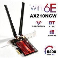 FENVI Intel AX210NGW WiFi 6E PCIe Card AX5400 BT5.4 Tri-Band for Desktop Adapter picture