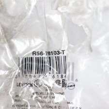 Leviton Receptacle Wall Plate Light Almond Oversized 1 Gang 3