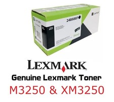 Mostly New Genuine Lexmark 24B6887 Toner M3250 XM3250 SEALED BAG 95% picture