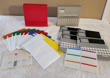  Tandy 26-4 Empty Discs New Old Stock 5.25 With Box 6 Black And 10 Colored. picture