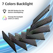 RGB Keyboard and Mouse Combo Wireless with Backlight for iPad, PC, Laptop picture