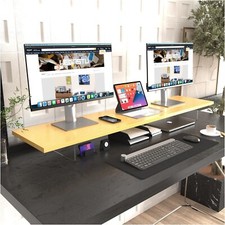 WEGASTU Crystal Clear Acrylic Monitor Stand,Leg levitating design Height Adju... picture