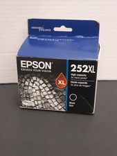 Genuine Epson 252XL Black Ink Cartridge High Yield Expired 06/25 picture