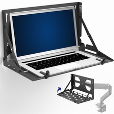 VIVO Wall and VESA Mounted Flip Down 13” to 17” Laptop Holder, Notebook Tray picture