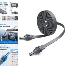 Flat Starlink Mini DC Power Cable 16.4 FT 5M 18AWG Waterproof for RV Van Truck picture
