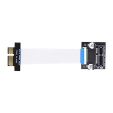 Cablecy Low Profile PCI-E Express 1X Riser Card Extender Extension Flex Cable picture