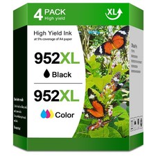 4PCS Printer Ink 952 XL 952XL Ink Combo Pack for HP OfficeJet Pro 8710 8715 8720 picture