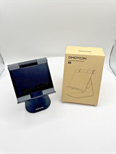 OMOTON T1 Tablet Stand Adjustable Aluminum iPad Samsung Galaxy Tab Phone Black picture