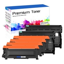 4PK TN450+2PK DR420 Black Toner Cartridge for Brother HL-2240 HL-2240D HL-2242D picture