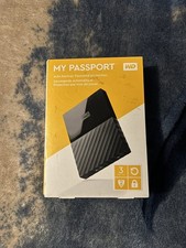 WD 3TB My Passport Portable External Hard Drive USB 3.0 Black WDBYFT0030BBK picture