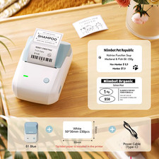 B1 Thermal Label Printer Wireless Self-Adhesive Pocket Bluetooth Inkless Label M picture