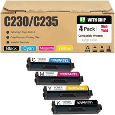 High Yield Toner Cartridge Replacement for Xerox C235 C230 (006R04391-006R04394) picture
