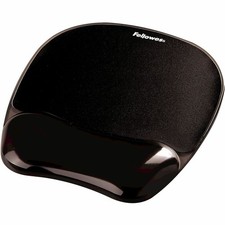Fellowes Crystals Gel Mousepad Wrist Support Black 9112101 picture