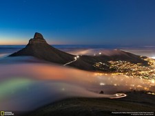 Landscape nature mountains evening mist national Custom Gaming Mat Desk picture