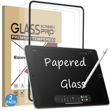 2 Pack Matte Finish Tempered Glass Screen Protector for iPad 9th/8th/7th Gen 10. picture